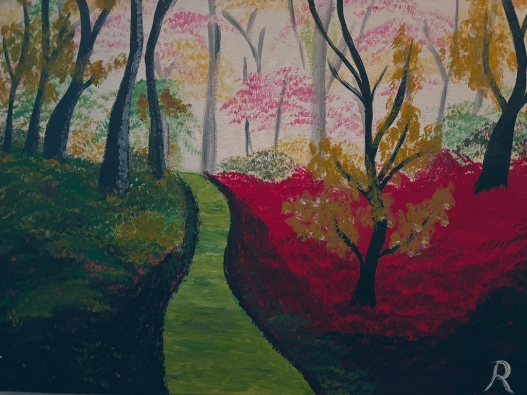 One of my original art pieces.

I’m no Bob Ross. Just Ross will do!

Good night folks.