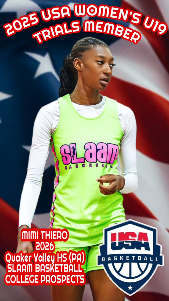 slaambasketball (@slaambasketball) on Twitter photo 🏀 Huge congrats to #SLAAMFam's <a href="/mimi_thiero/">Mimi Thiero</a> on earning a spot to compete at the 2025 USA Women's U19 Trials with <a href="/usabjnt/">USABJNT</a>! 🇺🇸 A well-deserved honor for the 2026 Quaker Valley HS (PA) star. We’re so proud! 🙌 <a href="/slaam2026jamal/">SLAAM 2026 Woodson</a> <a href="/SelectEventsBB/">Select Events Basketball</a> <a href="/QVAthletics/">Quaker Valley Athletic Office</a> <a href="/prospectsbball/">Prospects Basketball</a> #USABWU19 🏀 Huge congrats to #SLAAMFam's <a href="/mimi_thiero/">Mimi Thiero</a> on earning a spot to compete at the 2025 USA Women's U19 Trials with <a href="/usabjnt/">USABJNT</a>! 🇺🇸 A well-deserved honor for the 2026 Quaker Valley HS (PA) star. We’re so proud! 🙌 <a href="/slaam2026jamal/">SLAAM 2026 Woodson</a> <a href="/SelectEventsBB/">Select Events Basketball</a> <a href="/QVAthletics/">Quaker Valley Athletic Office</a> <a href="/prospectsbball/">Prospects Basketball</a> #USABWU19