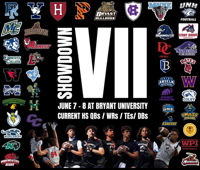 Drew Beck (@db_8871) on Twitter photo Excited to be at the <a href="/M2_QBacademy/">M2 QB Academy</a> Showdown this weekend at Bryant!
<a href="/Coach_Roche_AHS/">Frank Roche</a> <a href="/JohnathanNasci1/">Johnathan Nascimento</a> <a href="/doug_hanlon50/">Doug Hanlon</a> Excited to be at the <a href="/M2_QBacademy/">M2 QB Academy</a> Showdown this weekend at Bryant!
<a href="/Coach_Roche_AHS/">Frank Roche</a> <a href="/JohnathanNasci1/">Johnathan Nascimento</a> <a href="/doug_hanlon50/">Doug Hanlon</a>