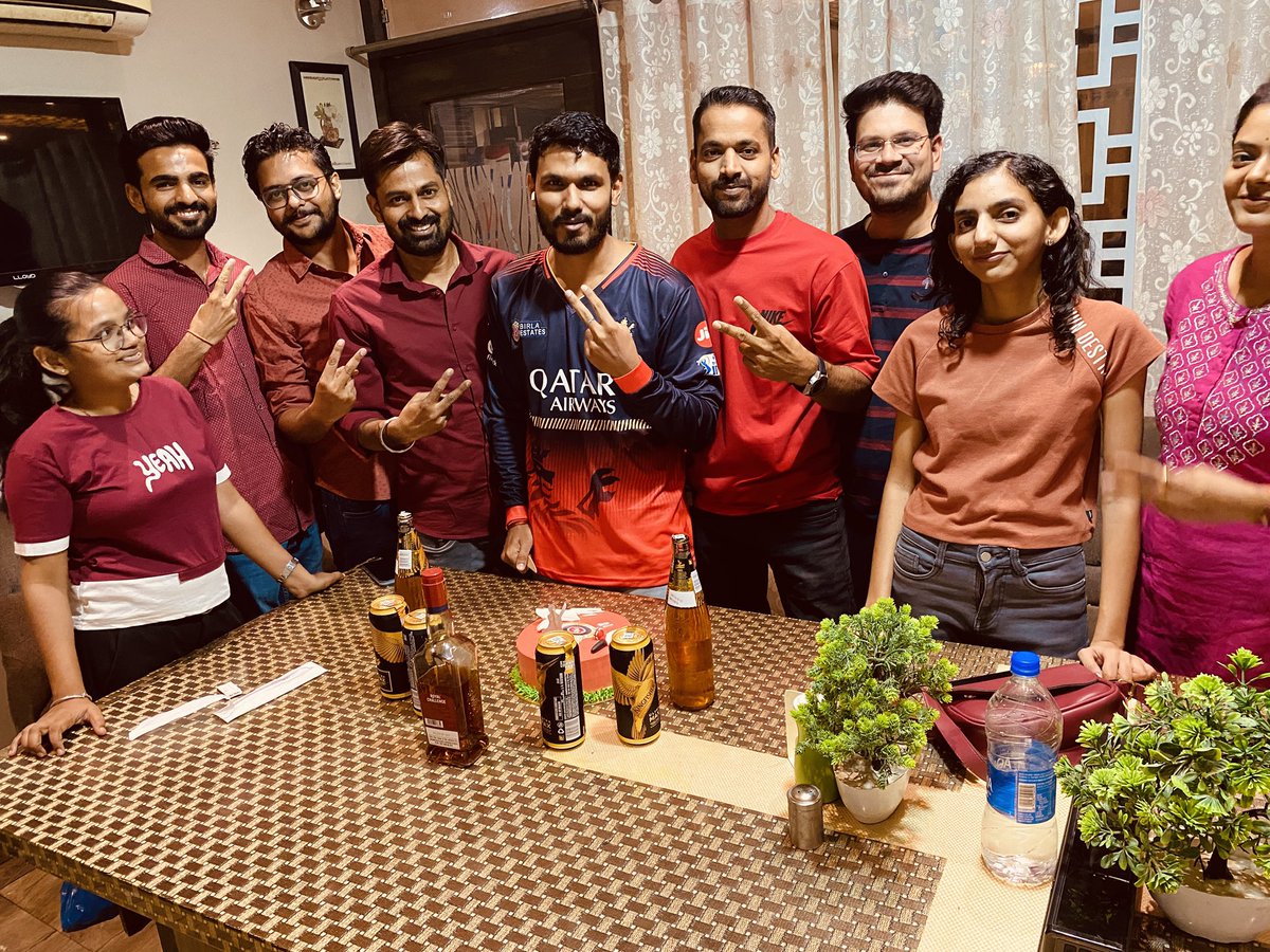Ironmangaurav's tweet photo. Celebration continues…… Awaited next year trophy. https://t.co/PhOIJOP1Gk