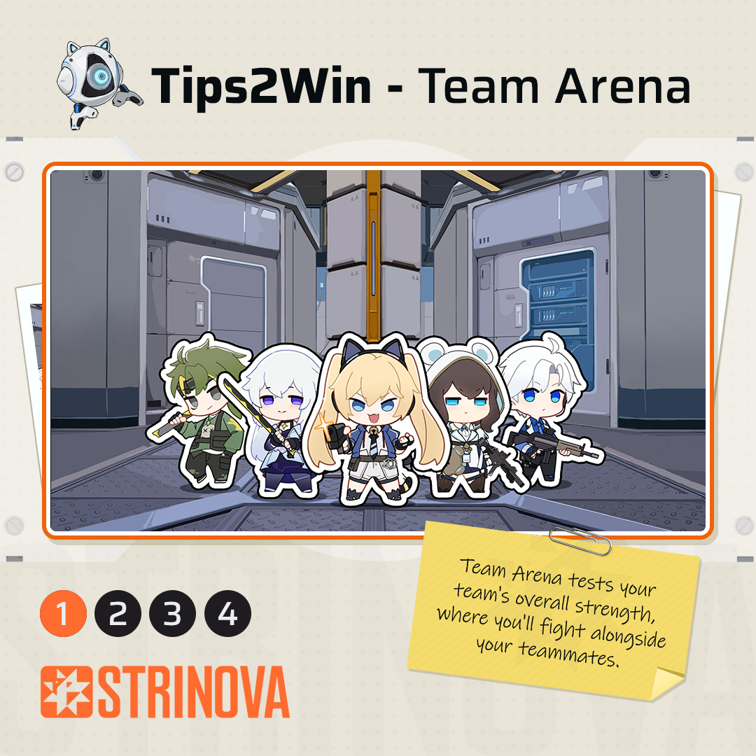 StrinovaMobile's tweet photo. #Tips2Win for #Strinova - Episode 2: Team Arena 🥇  

🎮Recruitment for #StrinovaMobile Exploration Test (Technical Beta) is opening! 
▼ Sign up for test access: https://t.co/SHQ5pHOxdm
▼ Join our official Discord server: https://t.co/5zb2lQmg3t https://t.co/oW6llmz86H