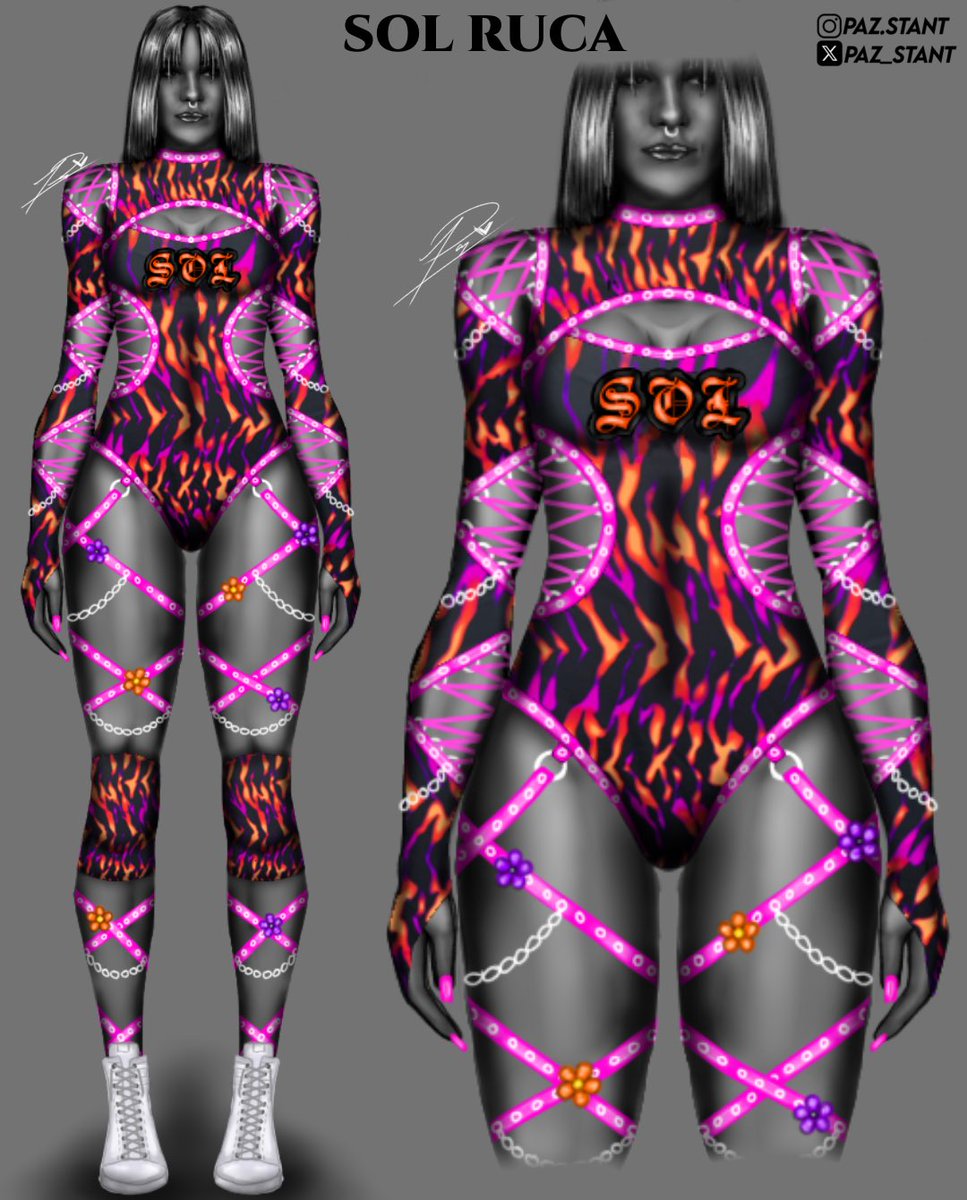 Gear Concept for <a href="/SolRucaWWE/">Sol Ruca</a> ☀️🌊
#WWE #WWERAW #WWENXT #SmackDown #SolRuca #Fashion #CostumeDesign