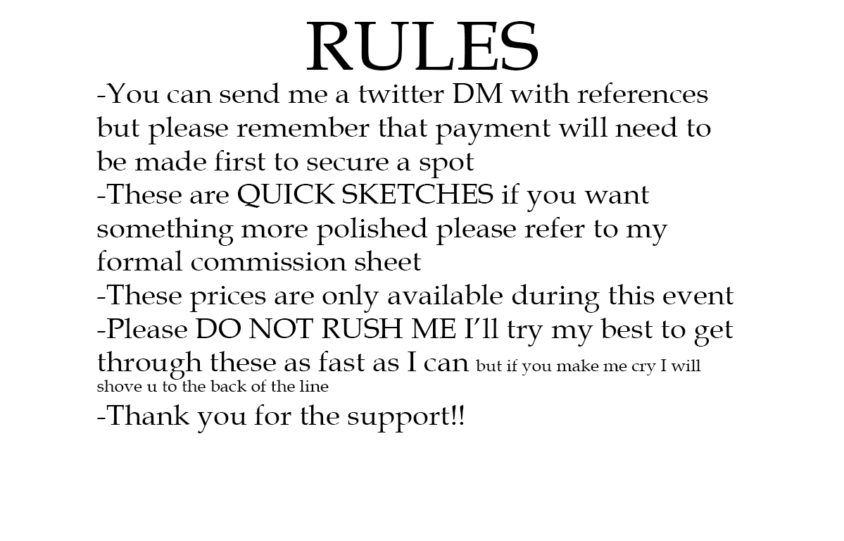 There will be a kofi sketching event tomorrow (June 6th 12 PM PST) for any interested parties~! There will be limited slots and they will be first come first serve ❤️