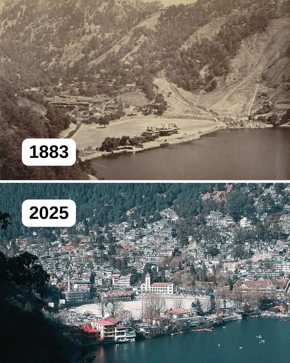varshaparmar06's tweet photo. Thread on how the world has changed over the years 🧵

Please open the thread to get amazed

1. Nainital, India https://t.co/dWUUHWkRs0