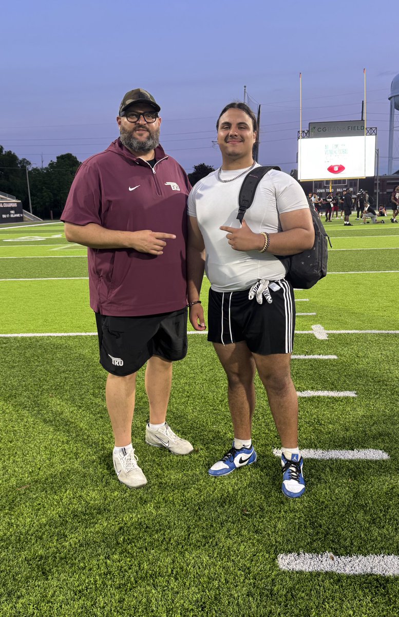 DevenLeclercq's tweet image. Had an amazing camp today @EKUFootball Many great conversations, 1st pick in the top 5 dline group, and had some great coaching all together. Always a great time in Richmond!!! @dltough_8 @Coach__Jake @coacharichman @CoachRav @CoachDerekDay @MikeDDietzel1 @EKUWWells @CoachWatson9…