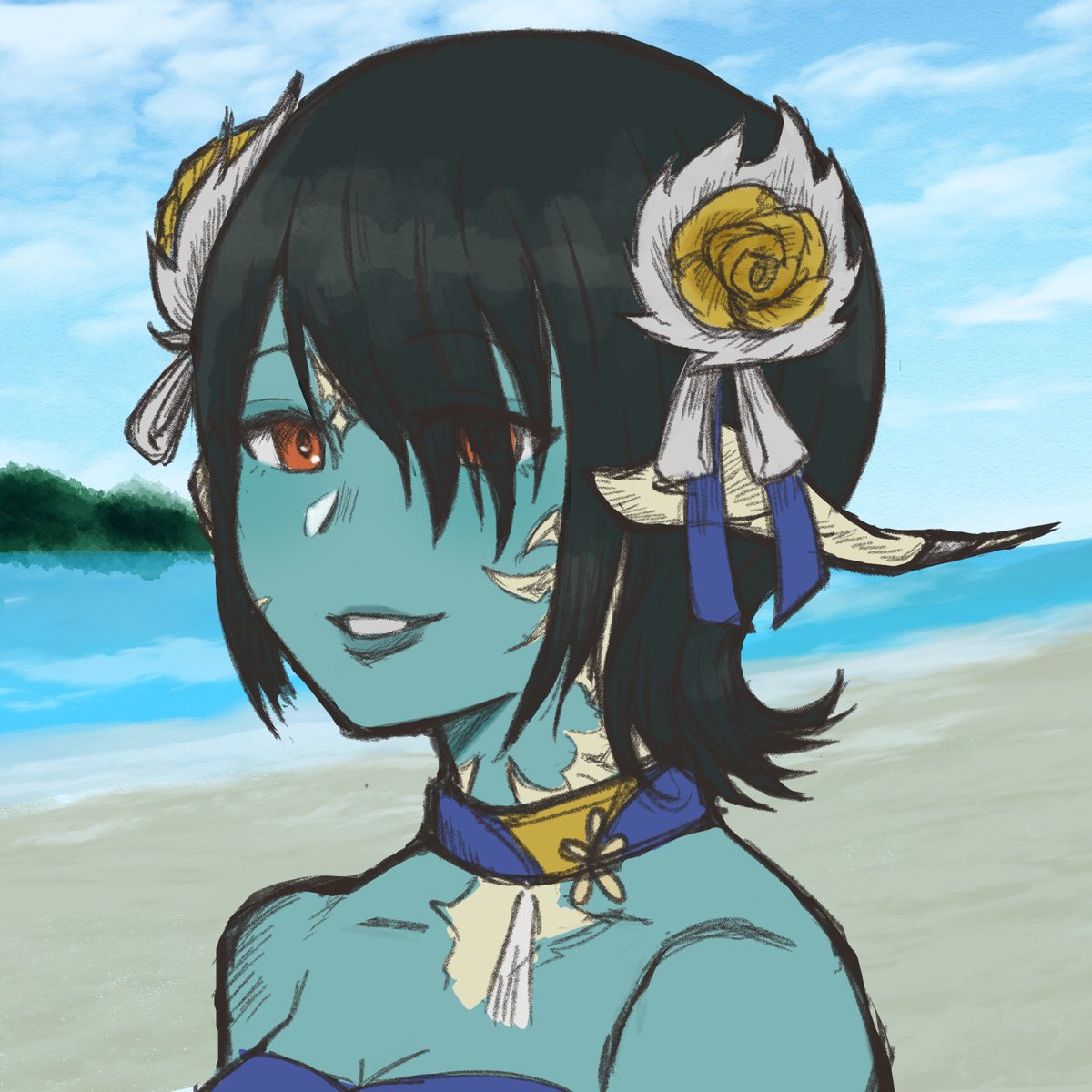 PummyPumpkins's tweet photo. Little drawing I did of one of my FFXIV alts teehee https://t.co/TcAEgkyB21