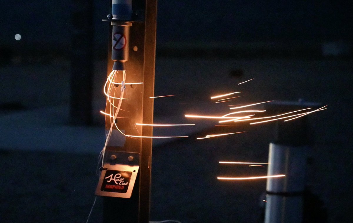 Rare photograph of combustion fairies entering an engine prior to testing