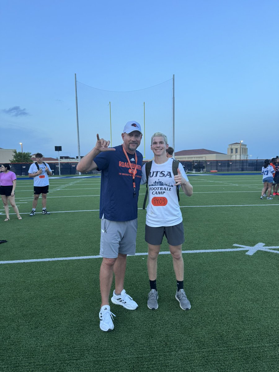 Troy Ramos (@ramostroy24024) on Twitter photo I had a great time today and learned a lot at the UTSA football camp <a href="/CoachTraylor/">Jeff Traylor</a>. Made some good plays today but there is always room for improvement. Looking forward to improving myself this summer.
<a href="/TimKnicky/">Tim Knicky</a> <a href="/Coach_Grissett/">Rashad Grissett</a> <a href="/herreralCoach/">Luis Herrera</a> I had a great time today and learned a lot at the UTSA football camp <a href="/CoachTraylor/">Jeff Traylor</a>. Made some good plays today but there is always room for improvement. Looking forward to improving myself this summer.
<a href="/TimKnicky/">Tim Knicky</a> <a href="/Coach_Grissett/">Rashad Grissett</a> <a href="/herreralCoach/">Luis Herrera</a>