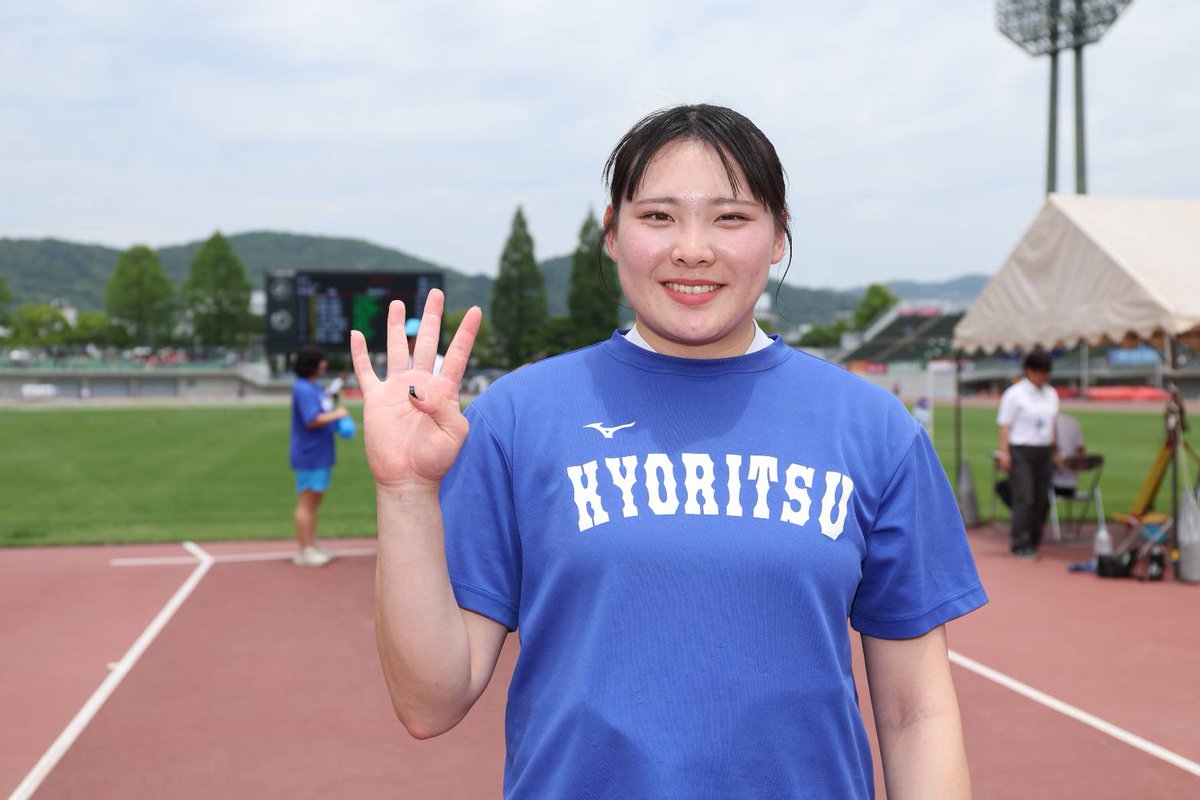 日本インカレ 女子ハンマー投 🥇村上来花（九州共立大）64m85