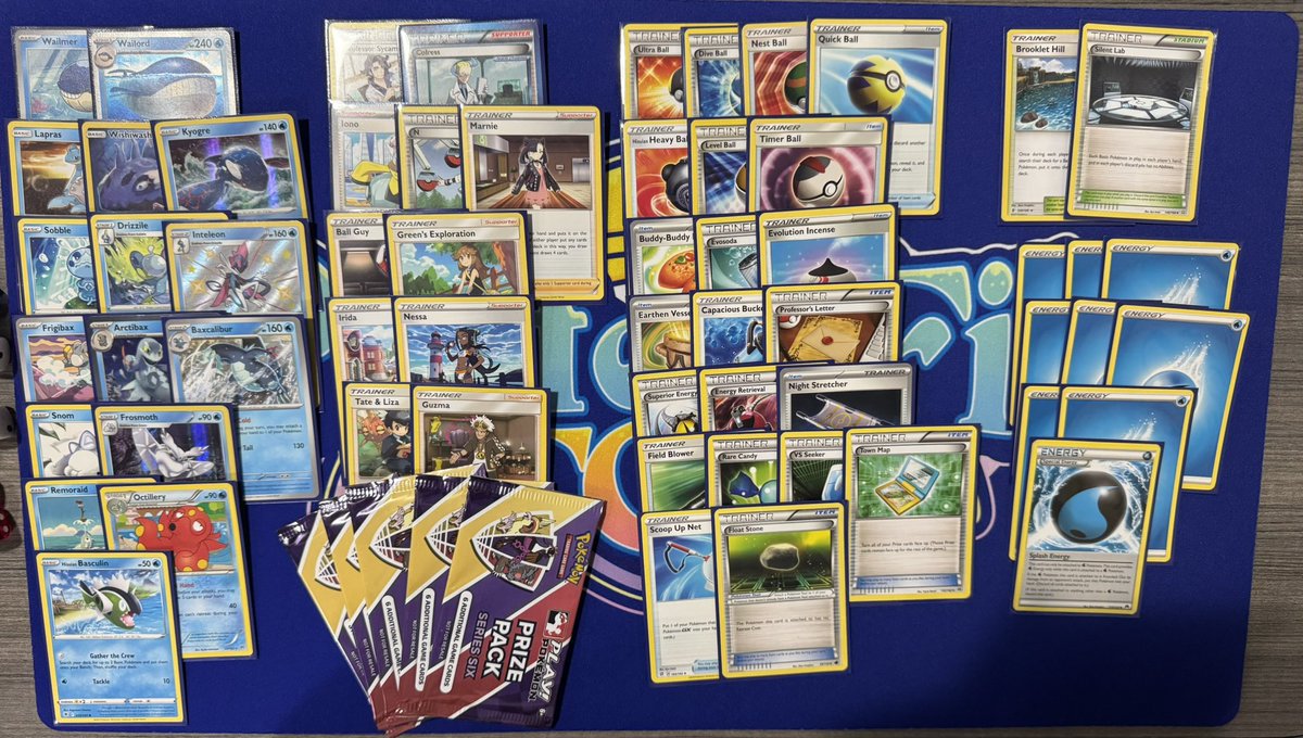 1/10 Selling my soul for some prize packs and accidentally qualified for the invitational along the way 😅

List is just the top4 one from the Full Grip event

#PlayPokemon