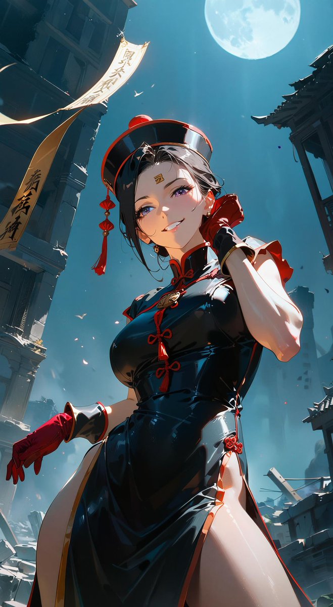 haru_AIgraph's tweet photo. My name is Xiao.
I am a descendant of the Chinese legend,Kyungshi.
Now that I have removed my tag,
I must be serious.
#AIart
#UNDEADGIRL
#KungFu
#吸血系 https://t.co/tAd48OiRNC