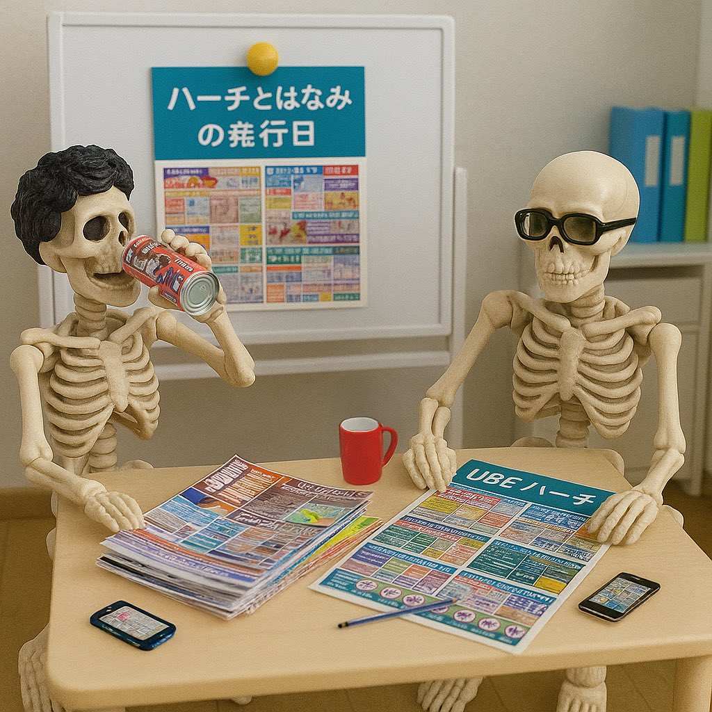 harch_2019's tweet photo. 今日はUBEハーチとはなみ小町の発行日です。
HP https://t.co/OWOYXOtWZAから最新紙面がご覧いただけます。
#ハーチ
#harch
#ウベハーチ
#ubeハーチ
#はなみ小町
#広告
#チラシ
#山口県
#宇部市
#山陽小野田市
#山口市
#萩市
#長門市
#美祢市
#ポーズスケルトン https://t.co/OveJYBuB0a
