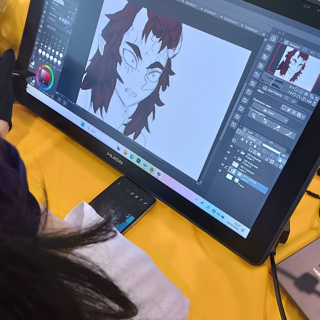 HuionWriting's tweet photo. Huion at #LevanteFor2025 🇮🇹

Partnered with Grafite Scuola di Fumetto, we showcased digital creativity in Bari!

✔ Live drawing demos on Kamvas Pro 24 (4K)
✔ 8 Kamvas 22 Plus tablets for hands-on experience
✔ Amazing crowd, inspiring energy!
#Huion #DigitalArt  #ItalyEvent https://t.co/UJBiPBQP0M