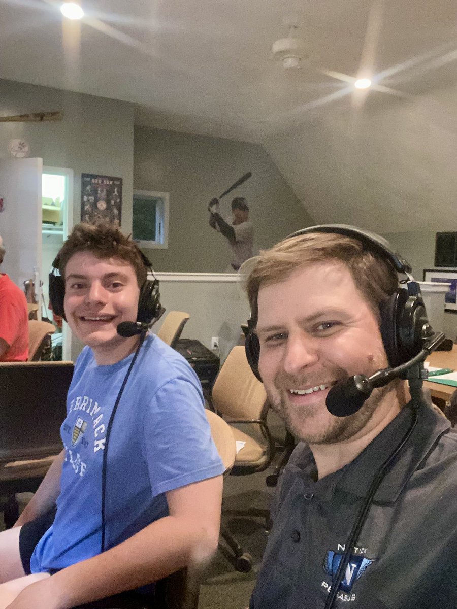 Fun night in the booth with @EthanDu80383303 as Natick advances to the Elite 8! 🎙️⚾️ <a href="/NatickPegasus/">Natickpegasus</a>
