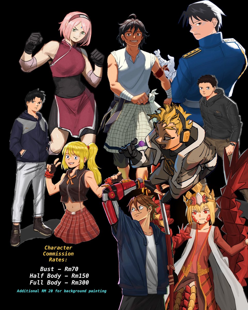 zzair_art's tweet image. Hey everyone! I'm now open for character art commissions. Feel free to DM me if you're interested! ๐จ๐
click the link on my bio to see more of my artworks :)