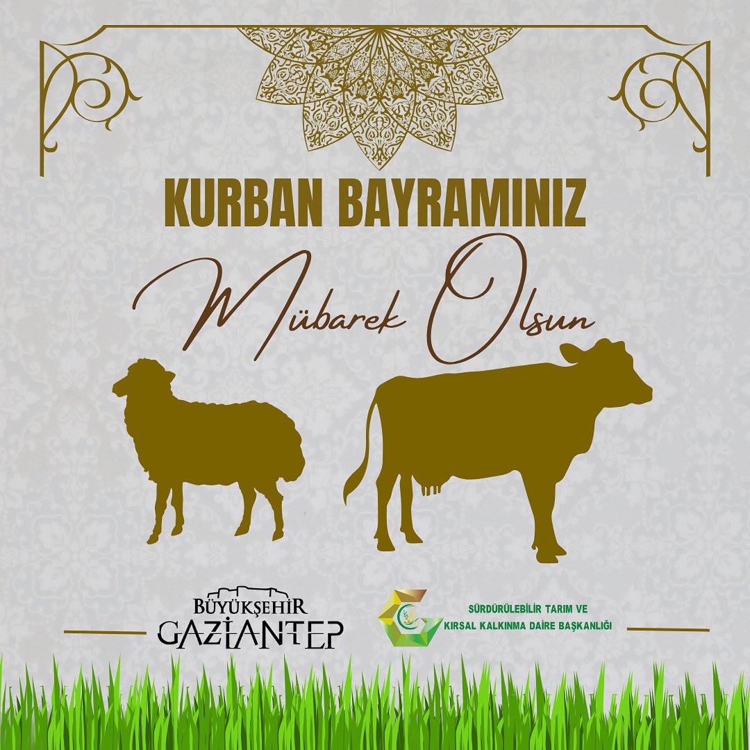 #KurbanBayramı'mız mübarek olsun. 🐏 🌿

Toprağı emekle yoğuran, üretimi sevdayla sürdüren tüm çiftçilerimizin ve kıymetli hemşehrilerimizin Kurban Bayramı’nı en içten dileklerimizle kutluyoruz.

Bayramın;
🍃 Bereketiyle tarlalara,
🍽️ Huzuruyla sofralara ilham vermesini diliyoruz