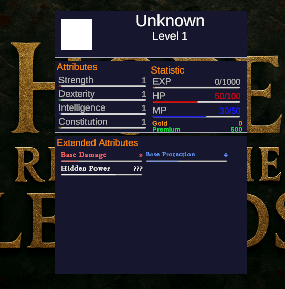 🛠️ Devlog #07 – Extended Attributes now live!
• Base Damage &amp; Protection active
• "Hidden Power" added – its use? Still unknown 👀
• Stats in progress
#indiedev #pixelrpg #gamedev #HopeRiseOfTheLegends