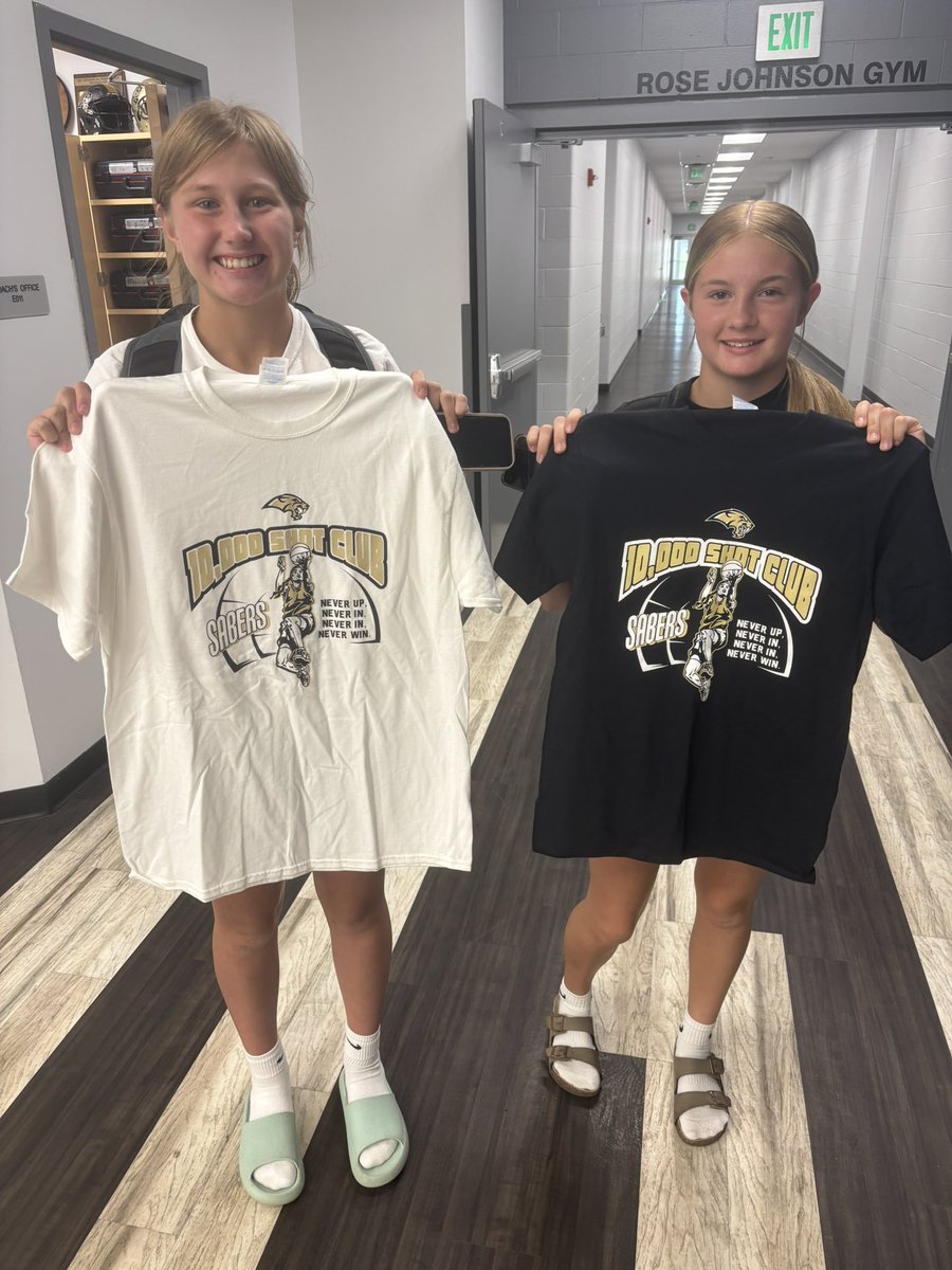 Congratulations to Ashley and Emily for completing the 10k shot challenge last offseason! #saberpride