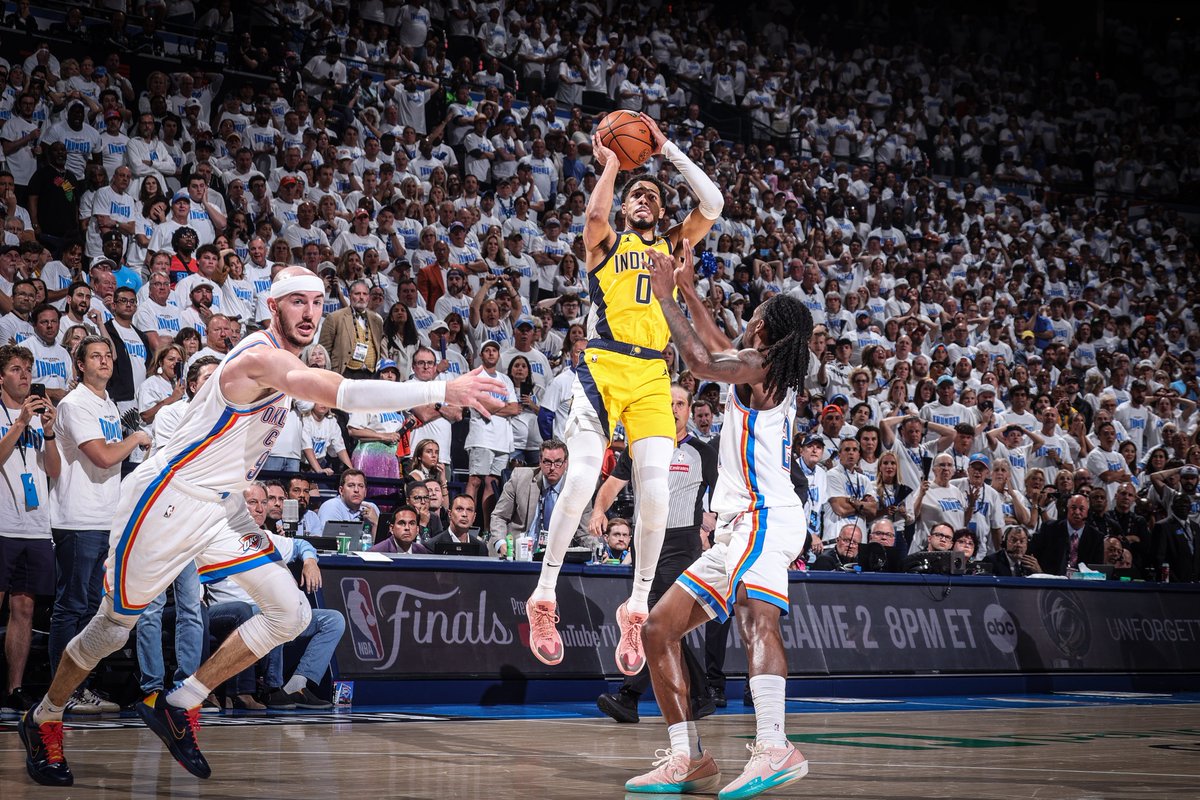 NBA Communications (@nbapr) on Twitter photo Game 1 was the Pacers’ fifth comeback victory from a deficit of 15 or more points in the 2025 NBA Playoffs, the most by a team in a single postseason since 1998. Game 1 was the Pacers’ fifth comeback victory from a deficit of 15 or more points in the 2025 NBA Playoffs, the most by a team in a single postseason since 1998.