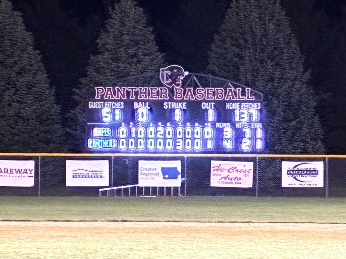 Tyler Riley scores on Brady McDonald’s grounder as Creston beats Glenwood 4-3 in 10 innings.