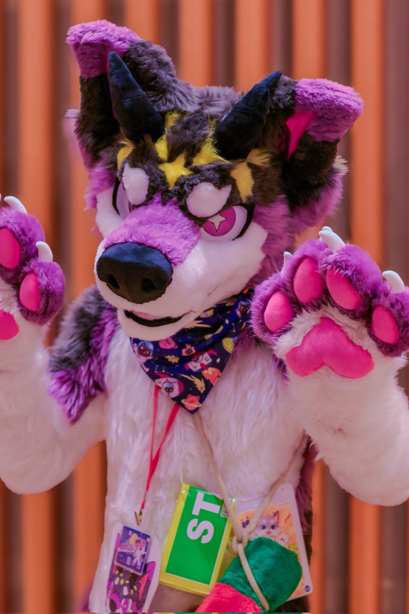 真剣にスタッフをしてる✨

#FursuitFriday
#ケモスク9
📸 <a href="/moduya_nagi/">もづ柳</a>