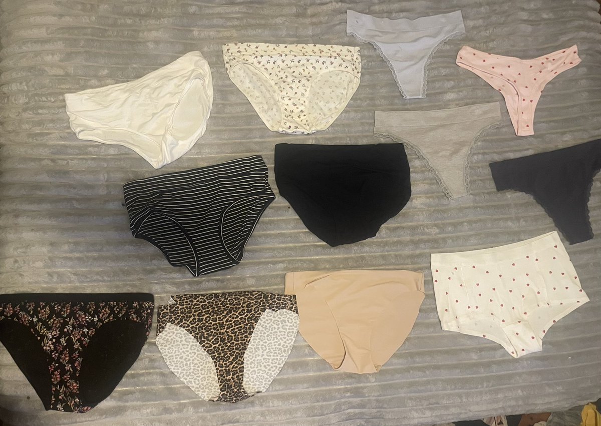 queentegan8's tweet photo. White panties in the top left sold faster than I thought https://t.co/uohJKryC6b
