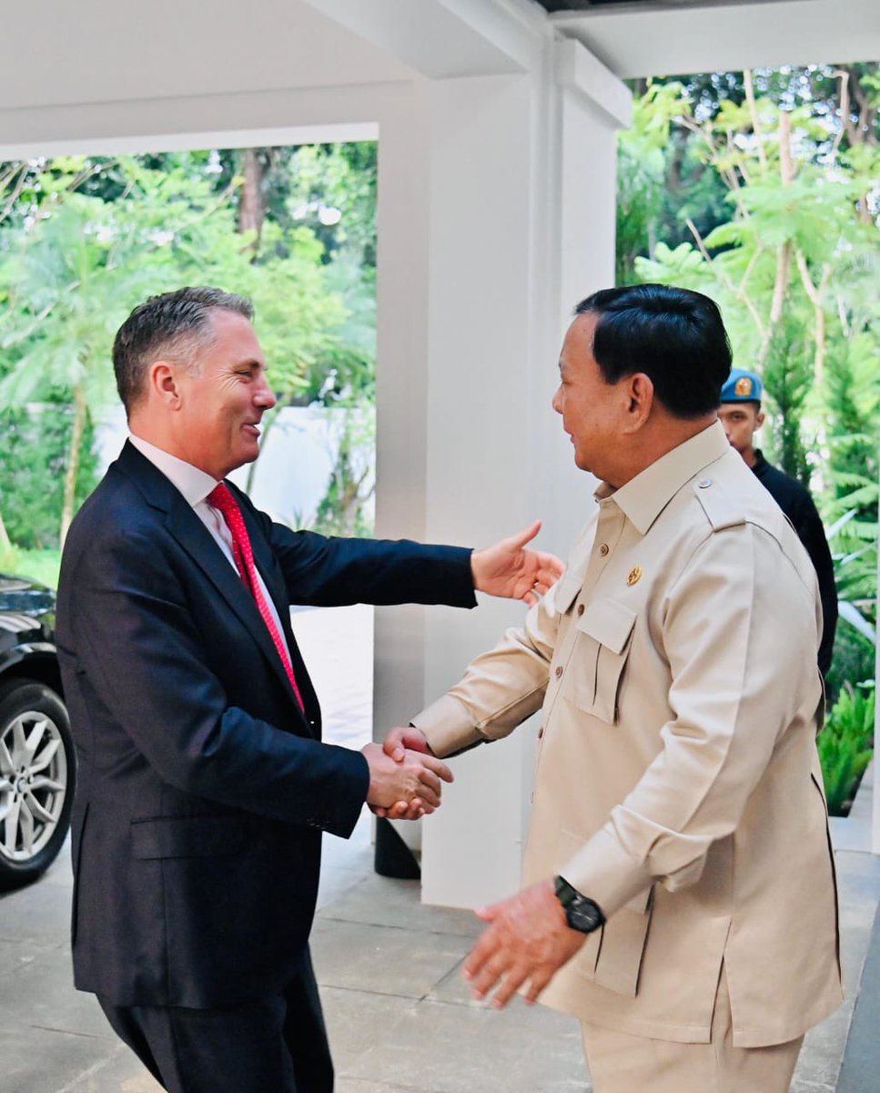 RichardMarlesMP's tweet image. Indonesia is one of Australia’s closest and most important partners.
It was great to catch up with my good friend @Prabowo and reaffirm our nations’ commitment to a lasting relationship built on trust and transparency.