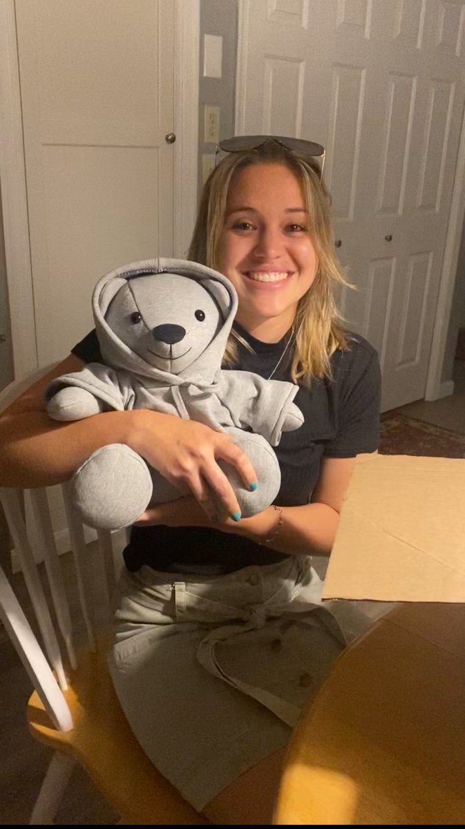 I lost one of my best friends - my Pop-Pop - in December of 2017. Tonight, my adopted grandparents, Mary Lou and Harry Wolfkill, presented me with with a “memory bear”, a teddy bear made out of my Pop-Pop’s <a href="/MessiahCollege/">Messiah College</a> Grandparent, paint-stained sweatshirt. ♥️🧸