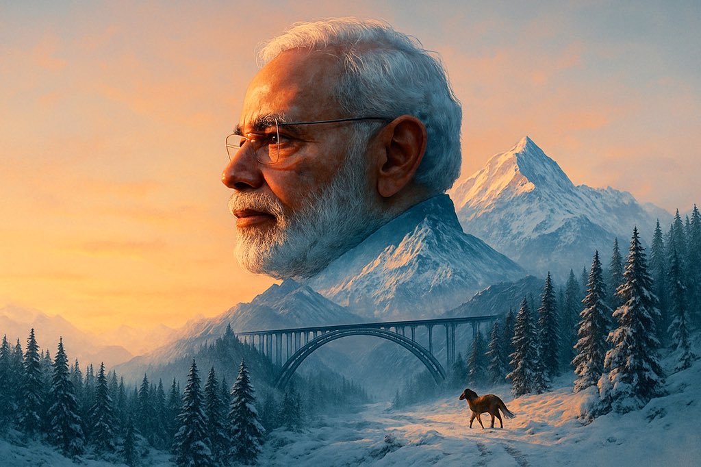 KashmirAhead's tweet photo. @KirenRijiju @narendramodi Connecting Kashmir 🍁🇮🇳 https://t.co/lwkuHby380