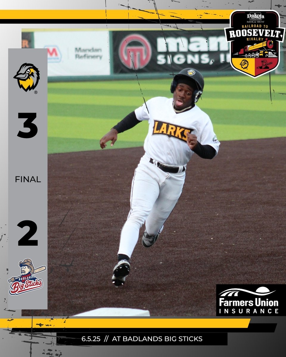 Larks take the win over the Big Sticks in a hard-fought rivalry matchup!🐤

#ProtectTheNest
