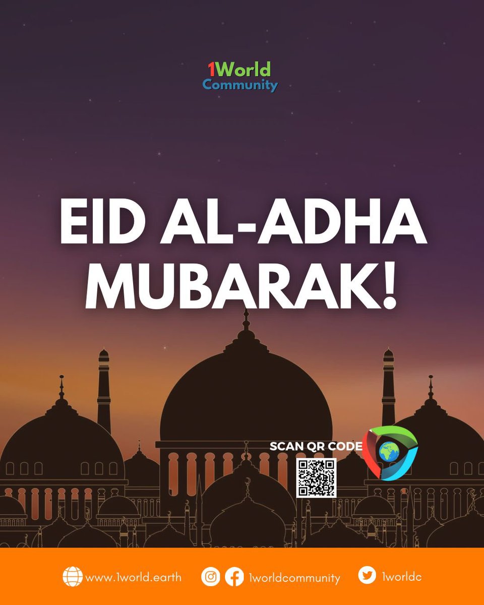 As we celebrate the spirit of sacrifice, compassion, and gratitude this Eid al-Adha, let’s remember to share our blessings with those in need. May this special time bring peace, joy, and prosperity to you and your loved ones.

bit.ly/survey1world

#EidAlAdha #EidMubarak #
