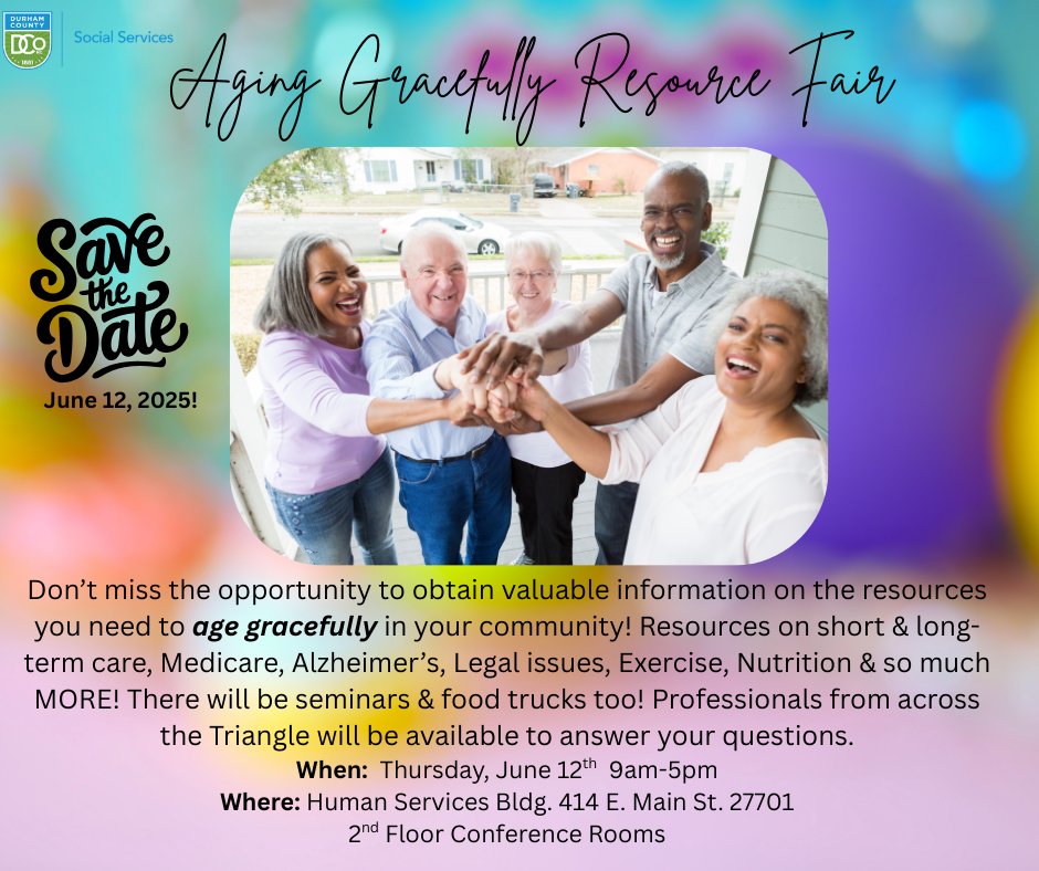 Register now for the Aging Gracefully Resource Fair, happening on June 12 in Durham! Check this out for more info: abc11.com/videoClip/1666…