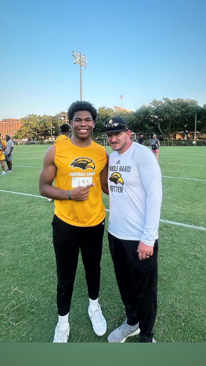 Jayden King (@jaydenking_2027) on Twitter photo After a great conversation with <a href="/coach_semore/">Coach Jason Semore</a> I am thankful to receive an offer from <a href="/SouthernMissFB/">Southern Miss Football</a> !!!!! #GoGoldenEagles <a href="/BullardFootball/">Bullard Football</a> <a href="/LouisMFranklin/">coachFRANKLIN🏴☠️</a> <a href="/CoachHolst/">𝙈𝙞𝙘𝙝𝙖𝙚𝙡 𝙃𝙤𝙡𝙨𝙩</a> <a href="/BrandonHuffman/">Brandon Huffman</a> <a href="/JacksonMoore247/">Jackson Moore</a> <a href="/adamgorney/">Adam Gorney</a> <a href="/ChadSimmons_/">ChadSimmons</a> After a great conversation with <a href="/coach_semore/">Coach Jason Semore</a> I am thankful to receive an offer from <a href="/SouthernMissFB/">Southern Miss Football</a> !!!!! #GoGoldenEagles <a href="/BullardFootball/">Bullard Football</a> <a href="/LouisMFranklin/">coachFRANKLIN🏴☠️</a> <a href="/CoachHolst/">𝙈𝙞𝙘𝙝𝙖𝙚𝙡 𝙃𝙤𝙡𝙨𝙩</a> <a href="/BrandonHuffman/">Brandon Huffman</a> <a href="/JacksonMoore247/">Jackson Moore</a> <a href="/adamgorney/">Adam Gorney</a> <a href="/ChadSimmons_/">ChadSimmons</a>