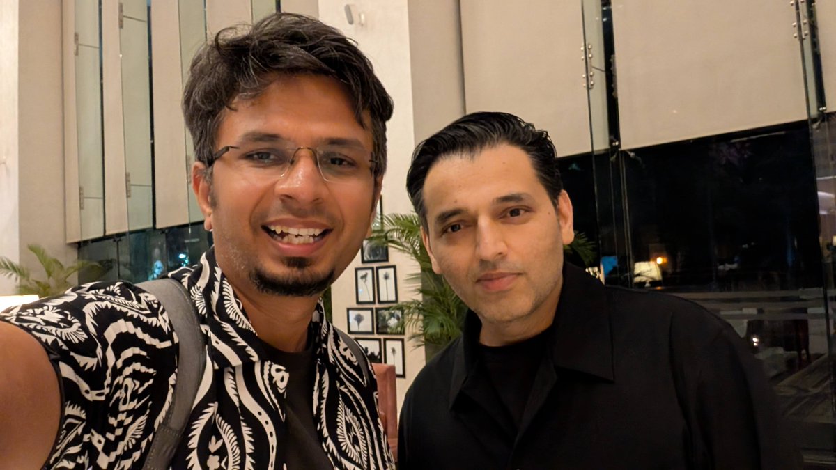 I still can't believe this happened; I spent four hours 1:1 with my inspiration, who sparked my love for engineering.

Pranav is someone who inspired me (and an entire generation) to see engineering as art (no exaggerations here). I never imagined I'd meet him one day, but I did.