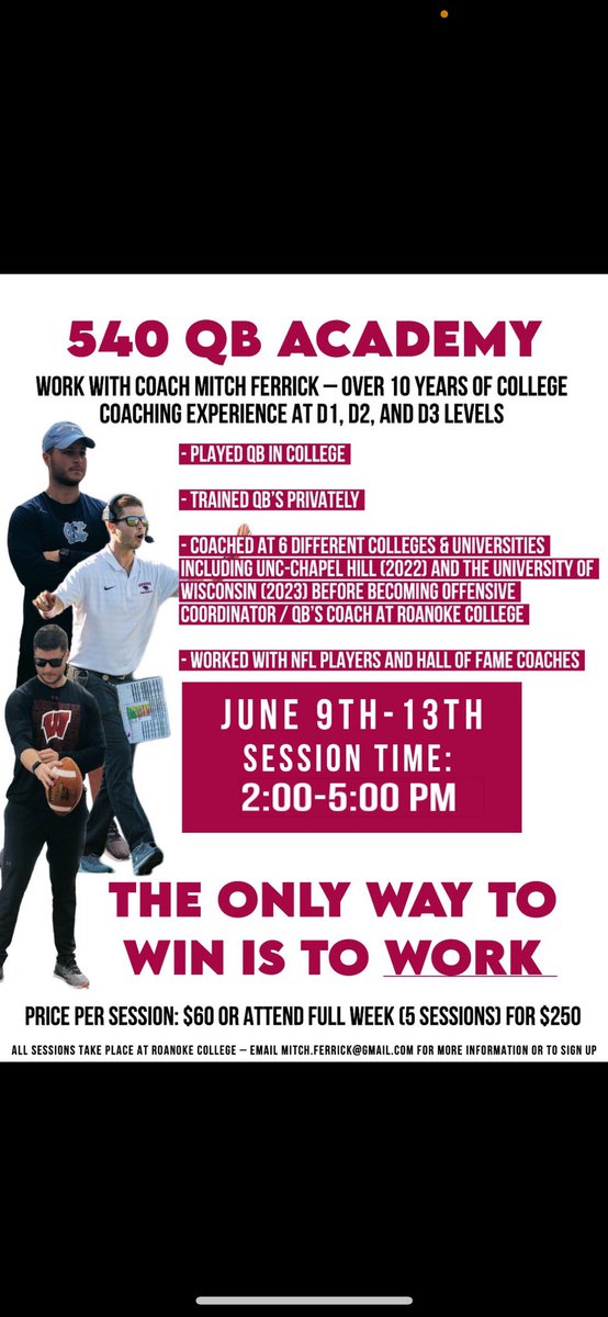 Andrew Lewis Jr (@andrew_lewisjr) on Twitter photo Excited to announce Iโll be attending the 540 QB Academy with Coach Mitch Ferrick! Ready to put in work and take my game to the next level! ๐ช๐ฝ๐ #540QBAcademy #QBWork #ClassOf2027 #TrustTheProcess <a href="/Coach_Ferrick/">Mitch Ferrick</a> <a href="/DeReHicks/">Dere Hicks</a> <a href="/DAWGHZERECRUITS/">Dawg House Recruiting</a> Excited to announce Iโll be attending the 540 QB Academy with Coach Mitch Ferrick! Ready to put in work and take my game to the next level! ๐ช๐ฝ๐ #540QBAcademy #QBWork #ClassOf2027 #TrustTheProcess <a href="/Coach_Ferrick/">Mitch Ferrick</a> <a href="/DeReHicks/">Dere Hicks</a> <a href="/DAWGHZERECRUITS/">Dawg House Recruiting</a>