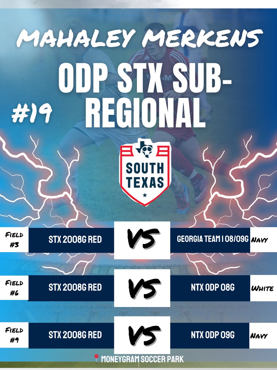 Headed to Dallas this weekend for the STX ODP Sub-Regional event!! Locked in and ready to compete.💪⚽️🔥
#ODP #TrustTheProcess 

<a href="/usysodp/">US Youth Soccer ODP</a> <a href="/ClassicsEliteSA/">Classics Elite Soccer Academy</a> <a href="/ImYouthSoccer/">ECNL/GA/Recruiting/College Soccer</a> <a href="/TopPreps/">College Coach / College Scout / College Recruiter</a> <a href="/collegenovo/">CollegeNovo</a> <a href="/ScottC_Scout/">College Scout</a> <a href="/csup_wsoccer/">CSU Pueblo Women's Soccer</a> <a href="/WTAMU_WSoccer/">West Texas A&M Women’s Soccer</a> <a href="/SFA_Soccer/">SFA Soccer</a> <a href="/Ash_Em_Jacks/">Ashley Whittemore</a> <a href="/BenRMorrison/">Ben</a>