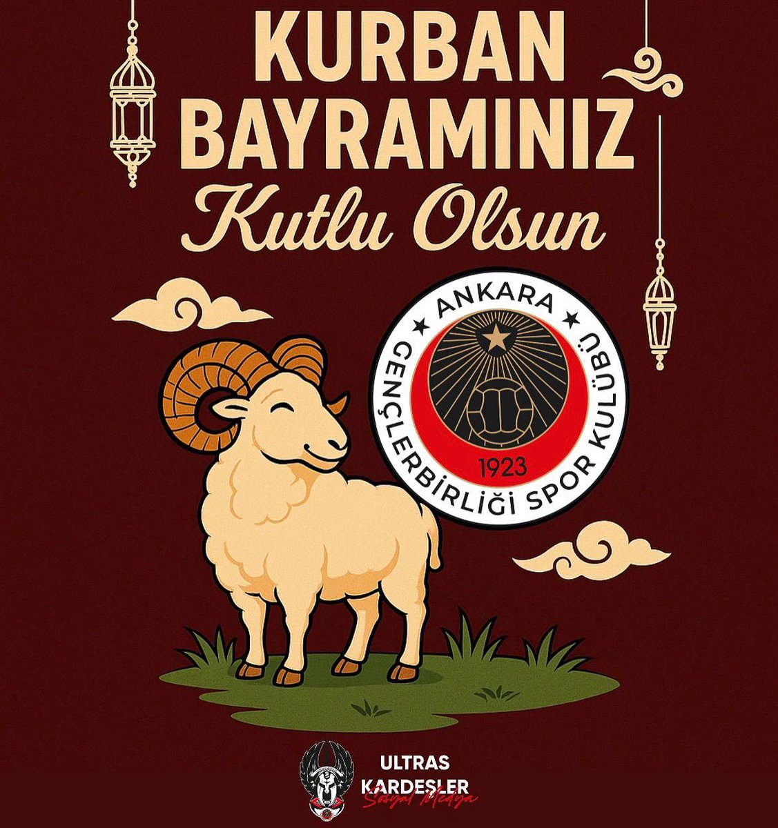 Tüm İslam Aleminin Kurban Bayramını kutlar, insanlığa huzur, barış ve mutluluk getirmesini temenni ederiz.
İyi Bayramlar 🖤♥️