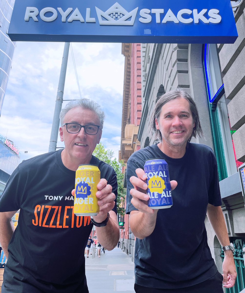 Matt Dower (@thepotsnpans) on Twitter photo Drop into #SIZZLETOWN’s sponsor <a href="/StacksRoyal/">Royal Stacks</a> and pair your burger with Stacks own icy cold Pale Ale or Lager. That’s how royalty does it. 👑 royalstacks.com.au
Available at select restaurants. Drop into #SIZZLETOWN’s sponsor <a href="/StacksRoyal/">Royal Stacks</a> and pair your burger with Stacks own icy cold Pale Ale or Lager. That’s how royalty does it. 👑 royalstacks.com.au
Available at select restaurants.