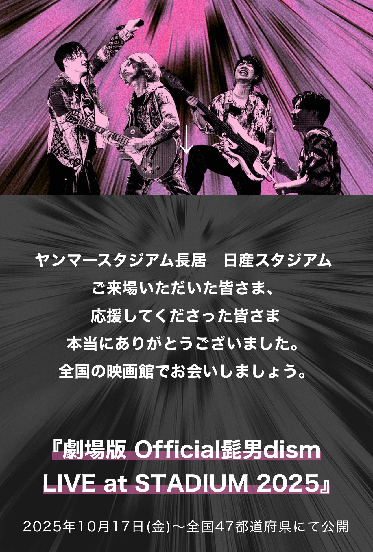 髭男 LIVE AT STADIUM 2025 レインコート Stadium Live Merchandise 🏟️】 ◼︎レインコート ¥5,000