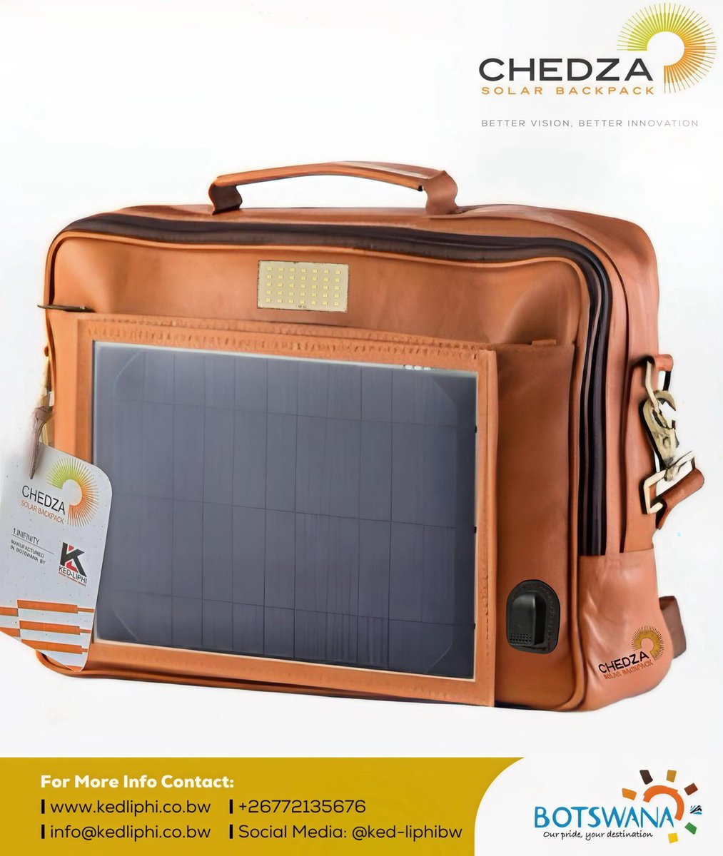 𝐃𝐞𝐬𝐢𝐠𝐧𝐞𝐝 𝐟𝐨𝐫 𝐁𝐮𝐬𝐢𝐧𝐞𝐬𝐬. 𝐏𝐨𝐰𝐞𝐫𝐞𝐝 𝐛𝐲 𝐭𝐡𝐞 𝐒𝐮𝐧. 𝐃𝐫𝐢𝐯𝐞𝐧 𝐛𝐲 𝐈𝐦𝐩𝐚𝐜𝐭:

In a world increasingly dependent on mobile power, the 𝐂𝐡𝐞𝐝𝐳𝐚 𝐒𝐨𝐥𝐚𝐫 𝐁𝐚𝐜𝐤𝐩𝐚𝐜𝐤 is a game-changer for the modern professional.
🌍 kedliphi.co.bw