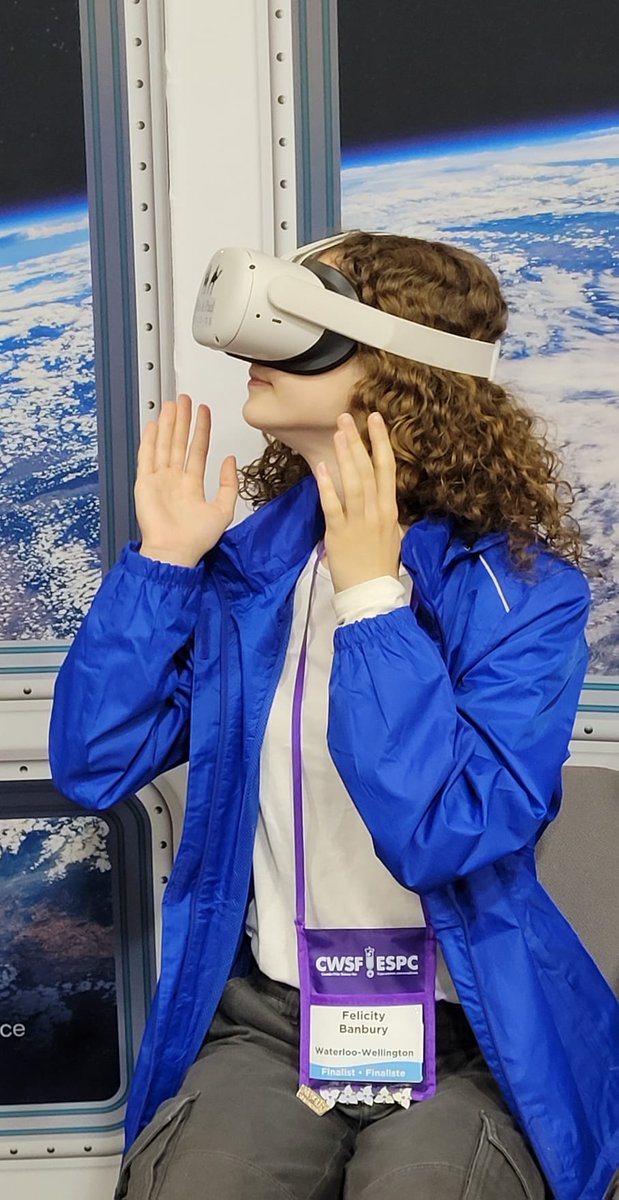 #TeamWWSSEF visiting the STEM Expo at #CWSF2025 and writing postcards on day 5