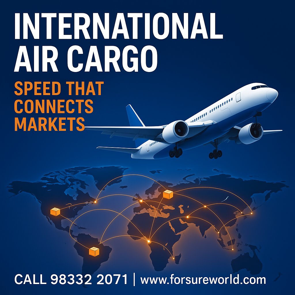 ForSureServices's tweet image. 📦 Express Air Cargo from India
🚀 Global Reach | 📍 Timely Delivery
✈️ For business that moves fast
🌐 forsureworld.com
📞 98332 20071