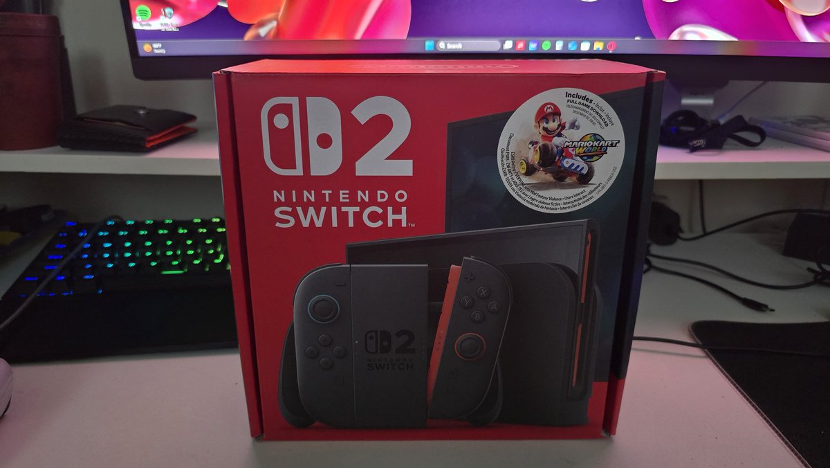 GVargas10's tweet photo. #NintendoSwitch2 el mejor regalo de cumpleaño! ♥️🎉 https://t.co/svWIy2Xp13