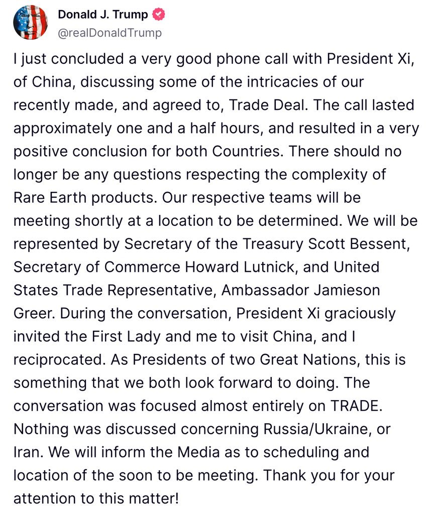 TheMichaelEvery's tweet image. 2025, day 157
Good morning from Asia.
So, a Musk-Trump breakup occurred. A budget bill push-back, “disappointment”, past issues over a thwarted China briefing, the end of the EV mandate, and NASA, saw Musk’s government contracts threatened with cancellation; Musk state Trump…