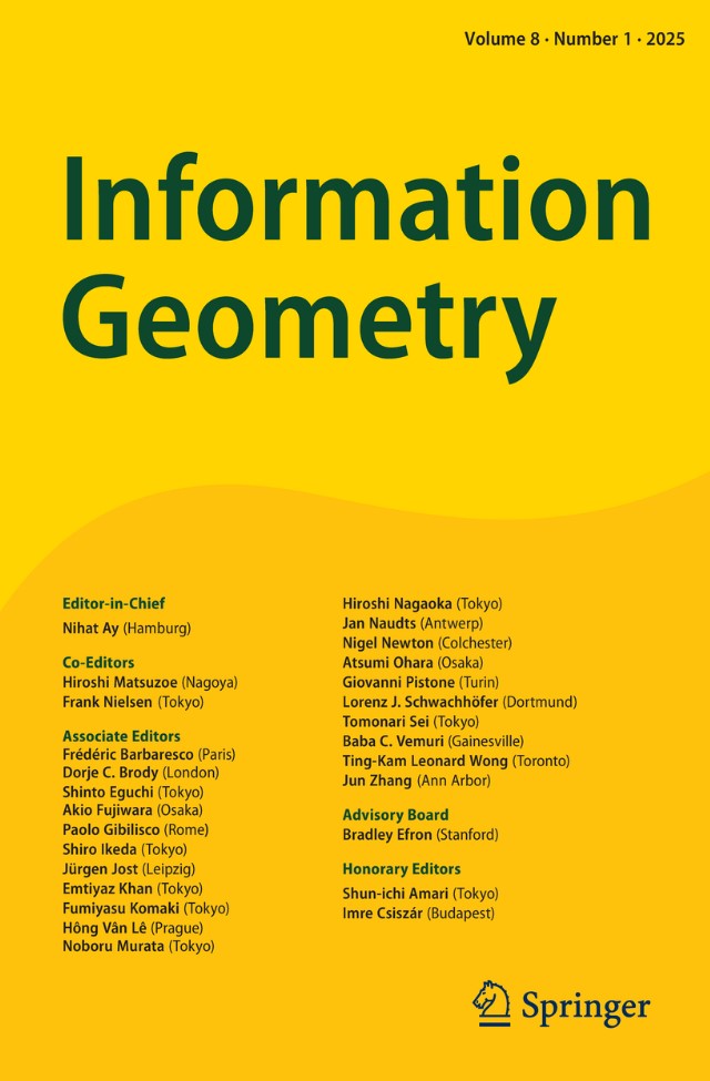 SN_INGE's tweet image. 🐿️The June 2025 issue of  Information Geometry is out now!

#Freeaccessweek til June 15, Sunday 🎉
🔓Download now 🚀 link.springer.com/journal/41884/…