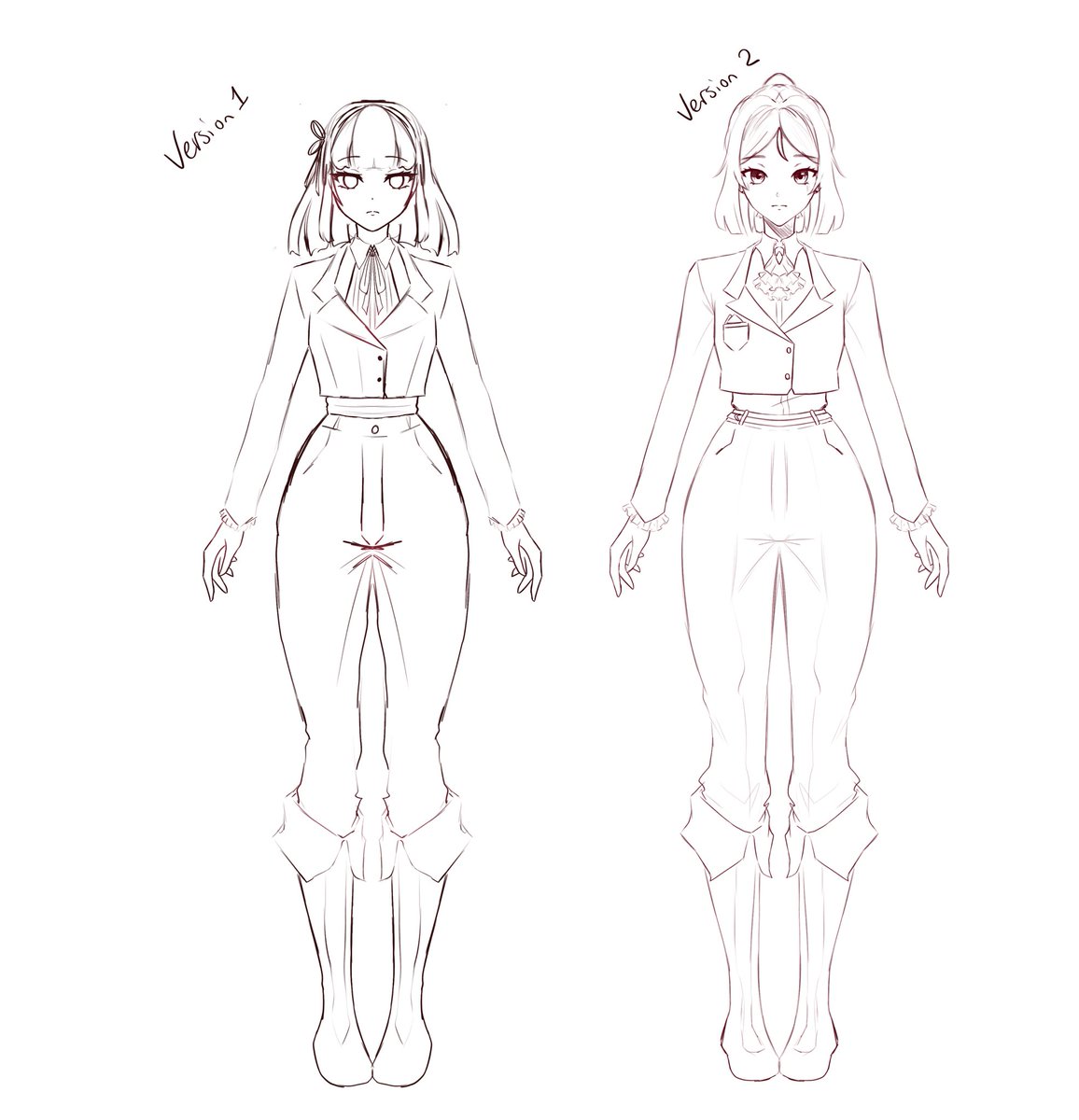 KitawasArt's tweet image. Version 1 vs Version 2
What are these designs for?? Don’t worry about it 👀
