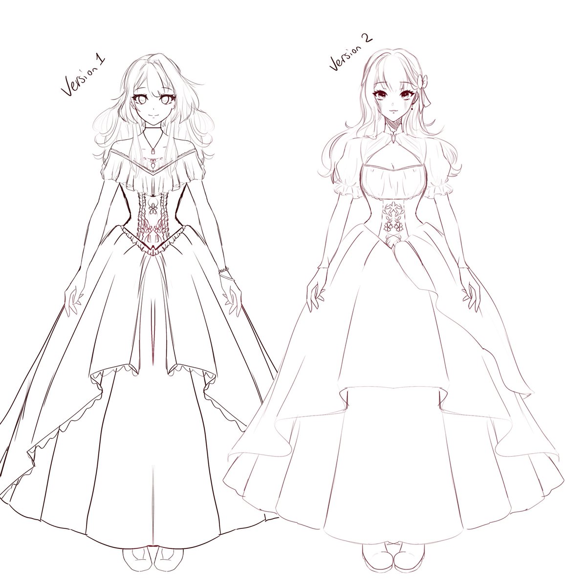 KitawasArt's tweet image. Version 1 vs Version 2
What are these designs for?? Don’t worry about it 👀