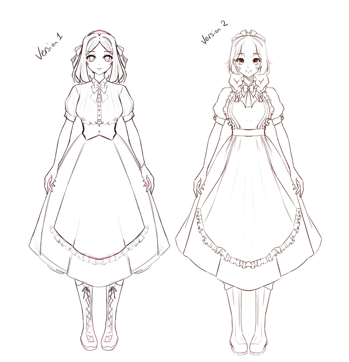 KitawasArt's tweet image. Version 1 vs Version 2
What are these designs for?? Don’t worry about it 👀