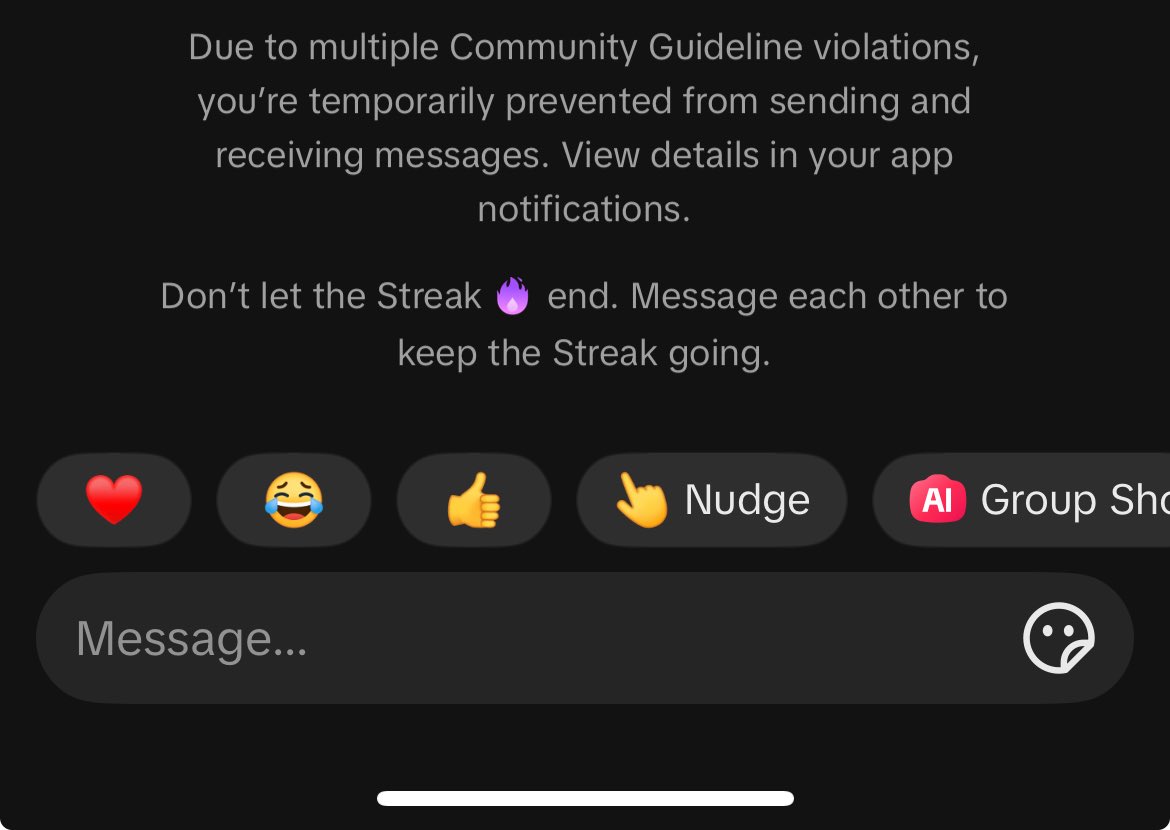 DeniseTapia628's tweet photo. @Bethzy13649365 @tiktok_us Ong☹️☹️I better not lose my streaks @tiktok_us https://t.co/XQn9vjJ3qX