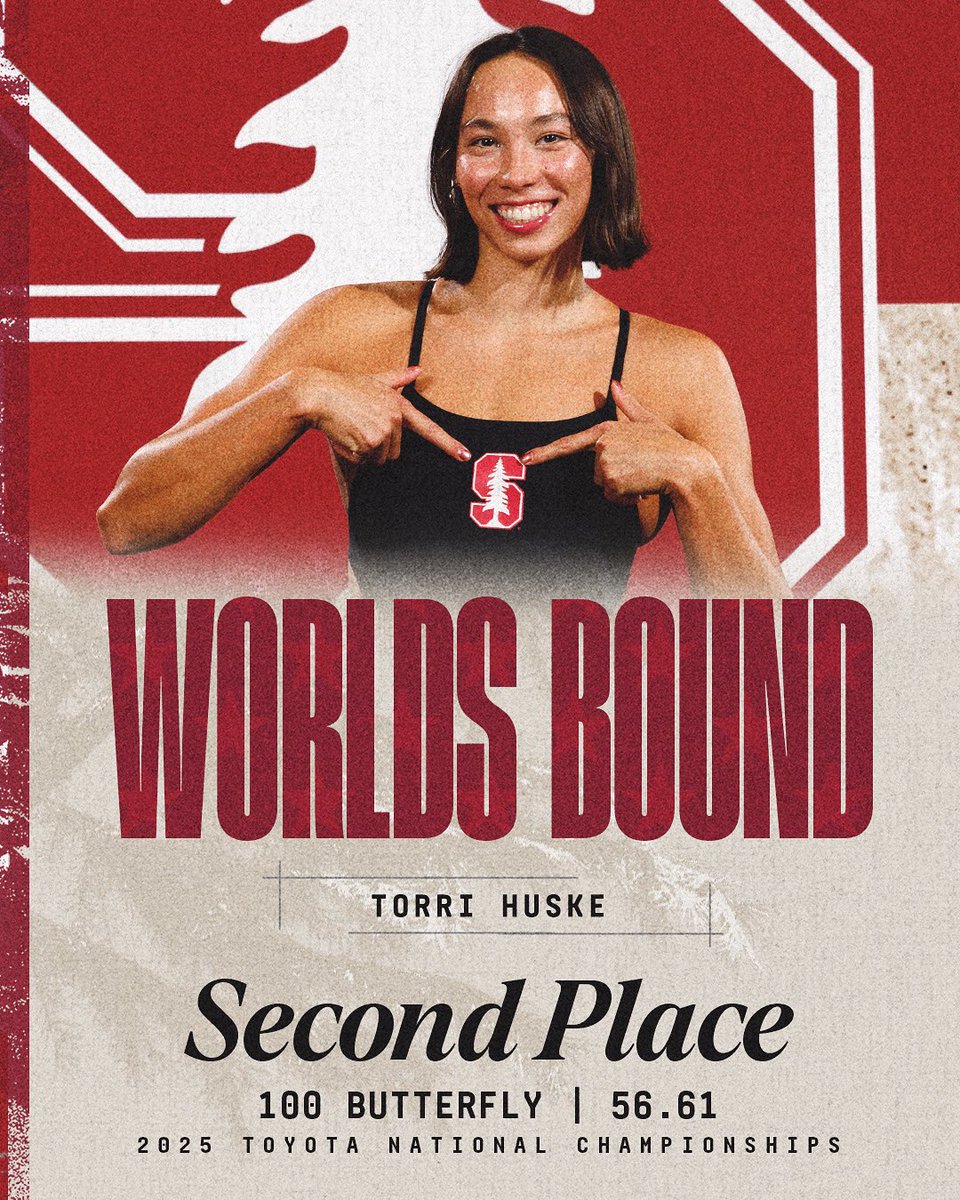 ANOTHER ONE‼️

Torri posts a second-place finish in the 100 fly and she secures her third event at the World Championships!

#GoStanford